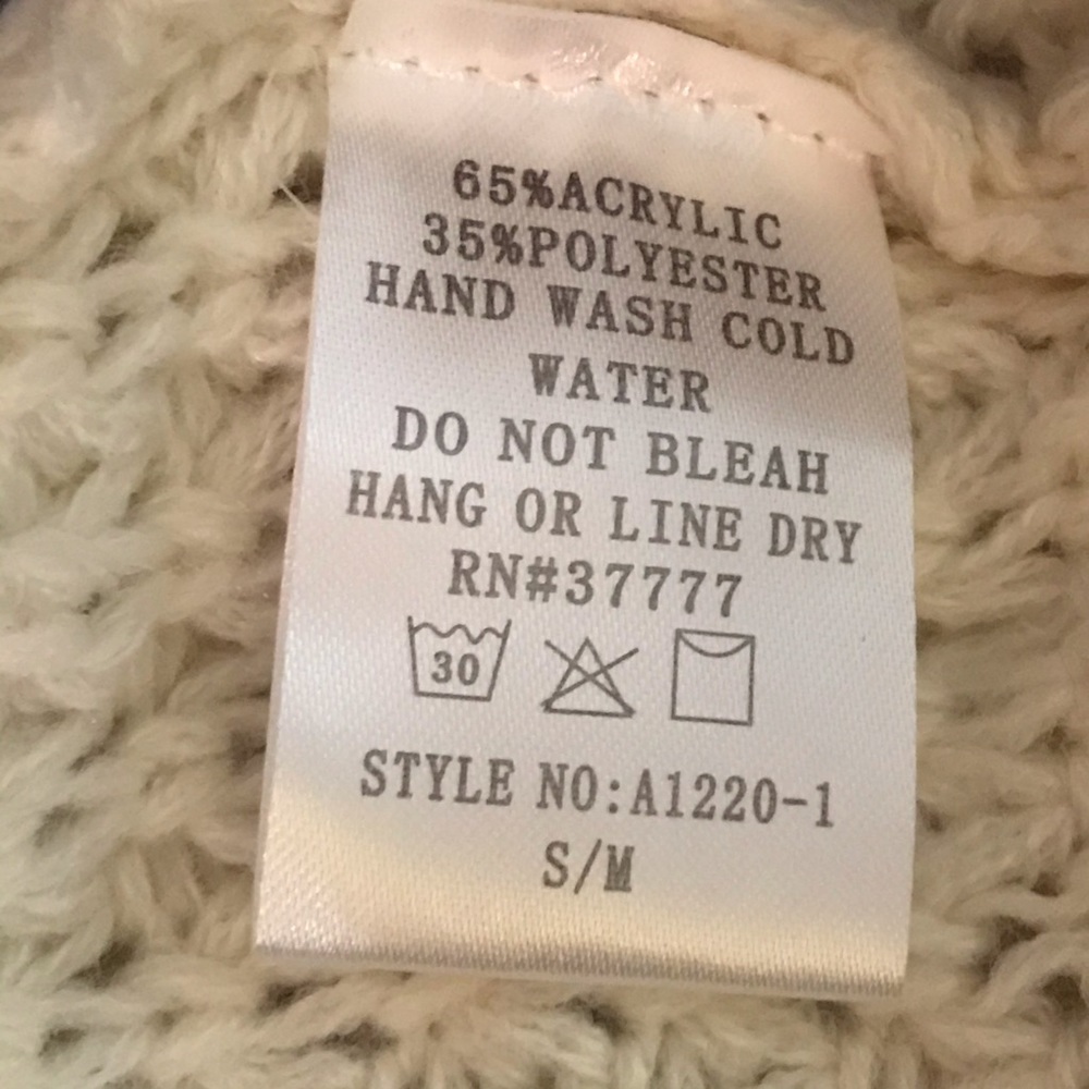 🆕 Reneec Long Fuzzy Knit Sweater Vest-S/M - Picture 6 of 7